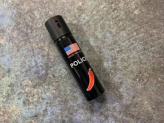 Police spray